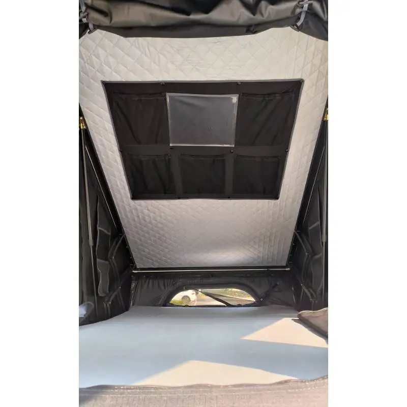 Foldable High Density Foam Mattress -4 Person Aluminum Hard Shell Light Rooftop Waterproof Outdoor Camping Car Roof Top Tent