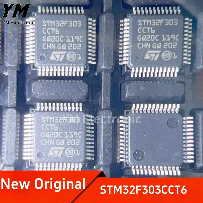 New Original STM32F303CCT6 LQFP-48 ARM Cortex-M4 32-bit Microcontroller MCU