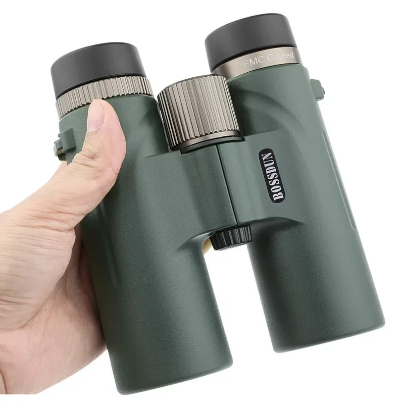 12X42 High Magnification HD Binocular Telescope, Low Light Night Vision Binoculars With Metal Focusing Wheel, Portable Optical