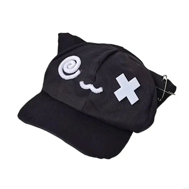 2025 แมวที่ปรับแต่งได้อย่างมีสไตล์หมวกเบสบอลหมวกเบสบอลตลกอิโมติคอนพิมพ์โพลีเอสเตอร์ที่ใช้งานได้จริง