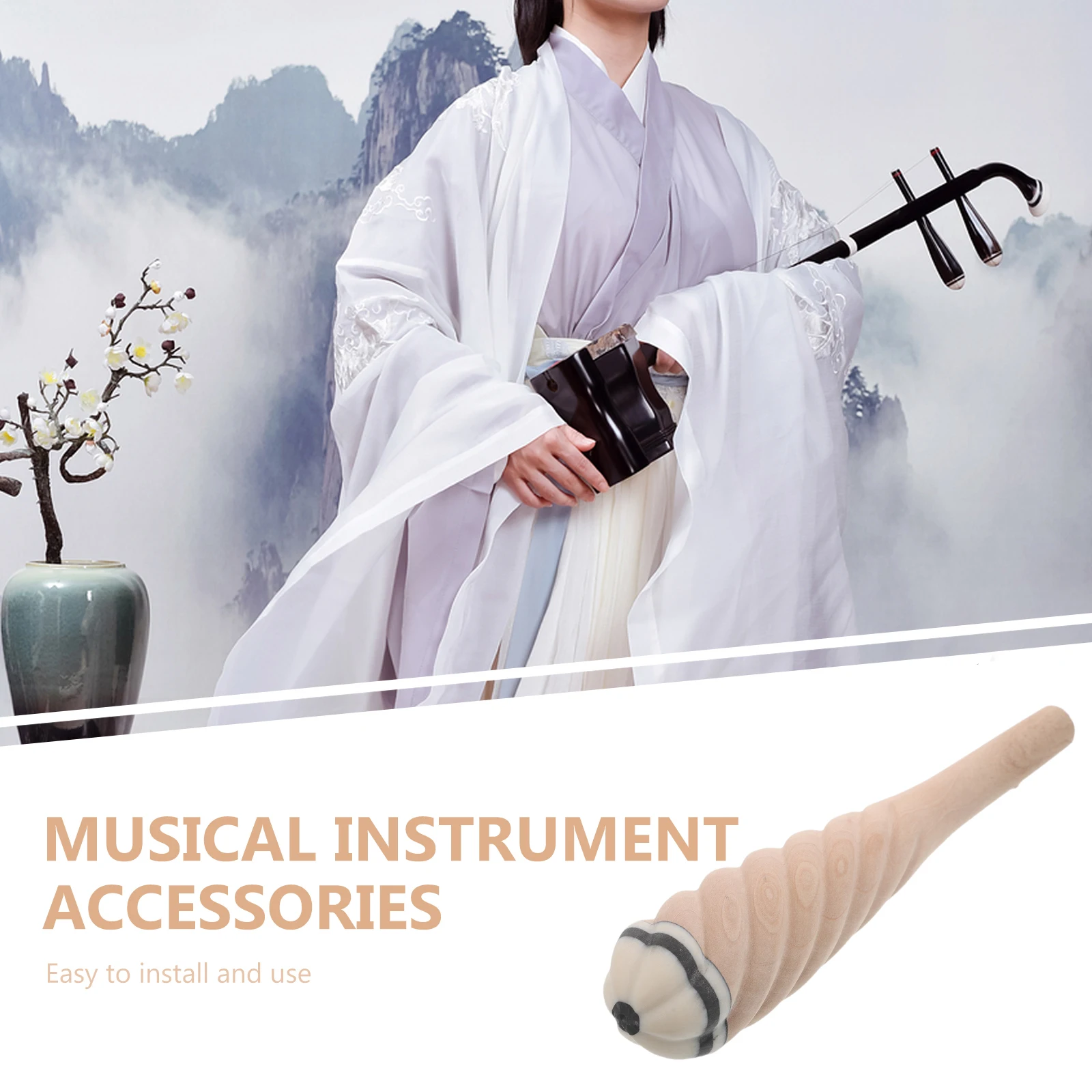 

Polished Wood Erhu -Tuning Pegs Accurate Tuning Mechanism for Erhu Pipa Yueqin Music Equipment Accessories