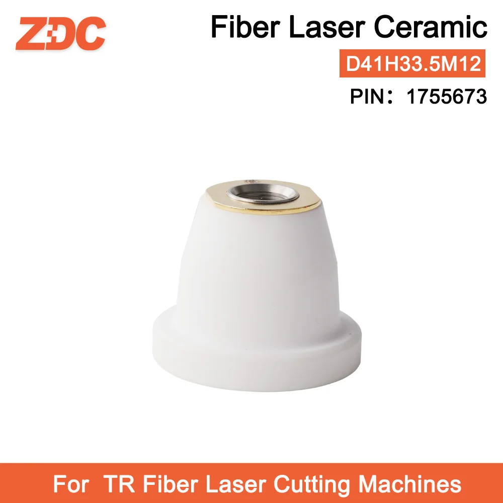 

ZDC Fiber Ceramic Part for TR Fiber Laser Cutting Head M12 PIN 1349171 1755673 Dia.41mm Height 33.5mm Professional Seller