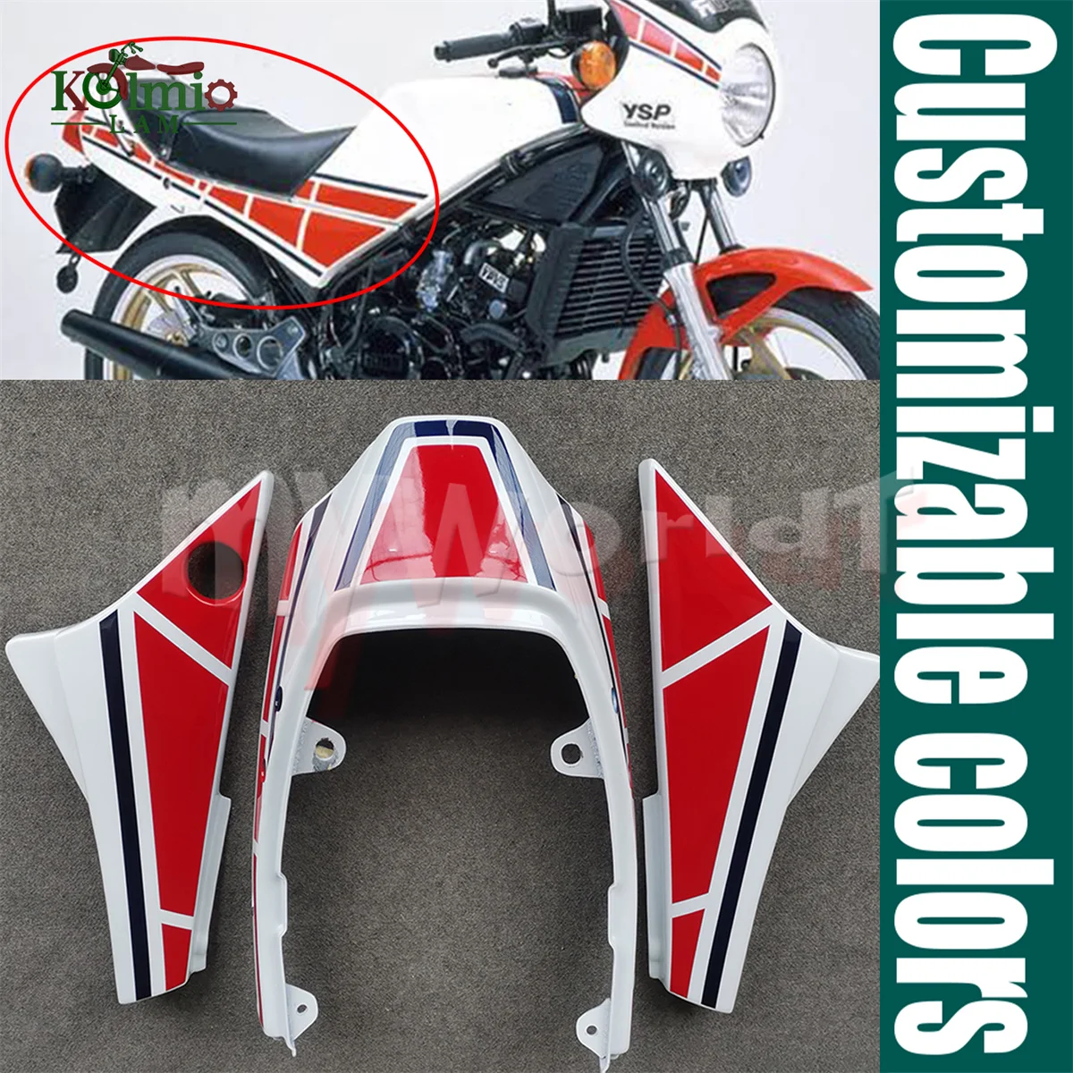 

Fit For YAMAHA RZ350 RD350LC 1983 - 1985 Motorcycle Accessories Tail Rear Seat Fairing Side Panel Part RD350 RD 350 LC 81 82 83