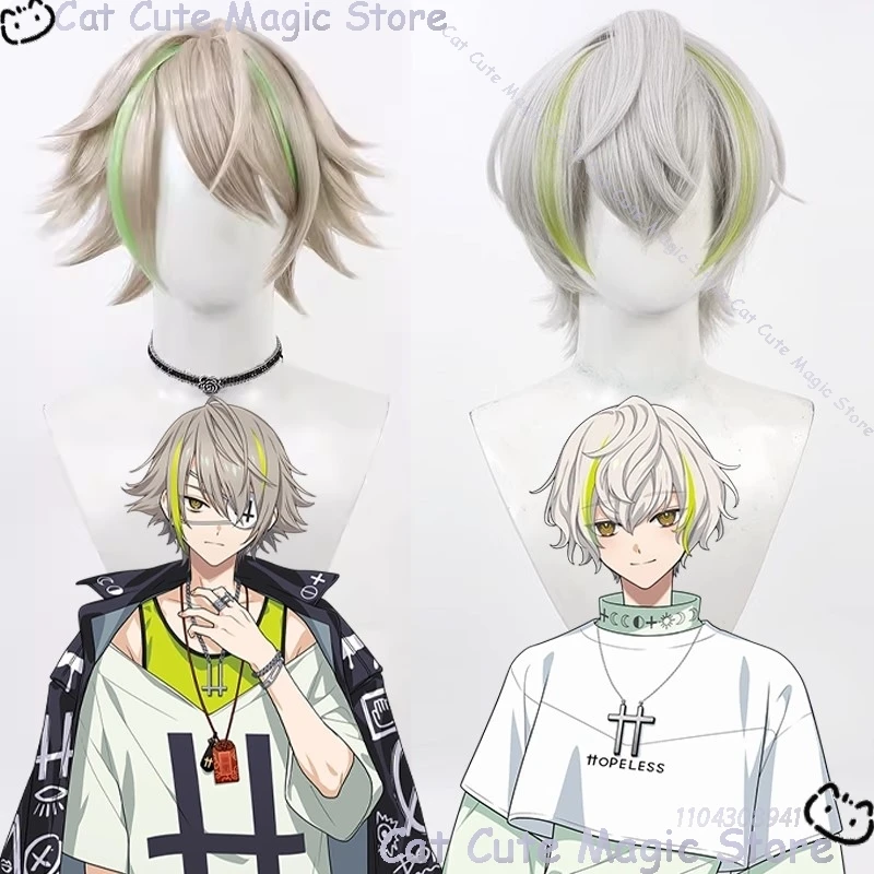 Ryui Shiramitsu Toi Shiramitsu L4mps in 18TRIP Game Cosplay Prop Man Hair Wig Adult Gift Holloween Roleplay Comic Con Customized