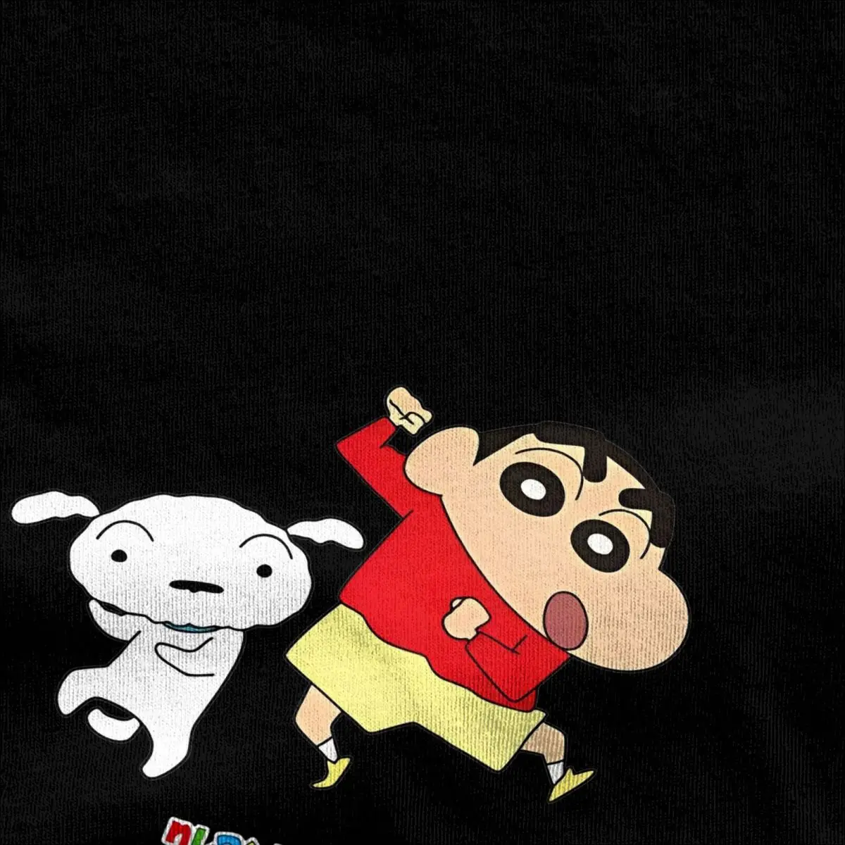 Men's T Shirt Crayon Shin-chan Dances! Shin-chan And Shiro T-Shirt  Fashion Summer Tees Vintage Printed Cotton Clothes Gift