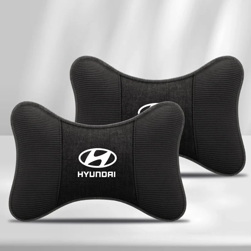 2PCS Breathable Car Headrest Neck Support Seat Pillow Protect Neck For Hyundai i10 i20 Tucson Accent Elantra Santa fe Sonata view 5