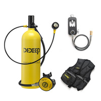 DIDEEP X5000 Pro 2L diving tank, oxygen tank, underwater diving kit, diving vest, scuba converter head