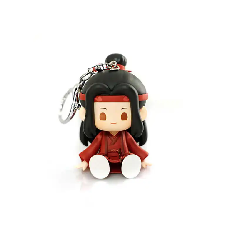 الرسمية أنيمي غراندماستر من شيطاني PVC ثلاثية الأبعاد المفاتيح مو داو زو شي وي Wuxian Lan Wangji يجلس جمع حلية مروحة الهدايا #5