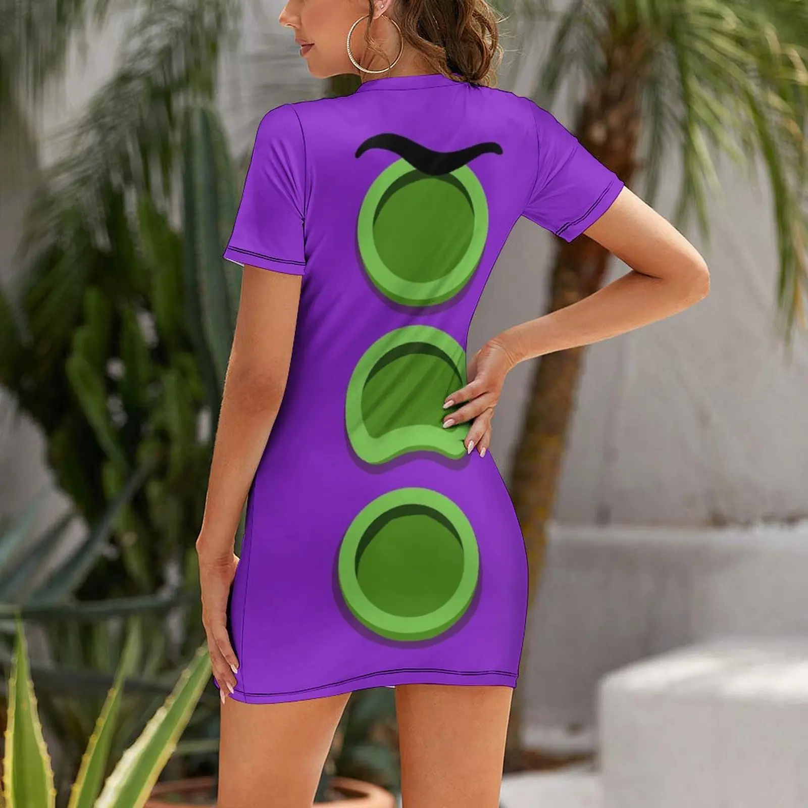 Purple Tentacle - Day of the Tentacle DOTT Short Sleeved Dress festival outfit women Cocktail of dresses