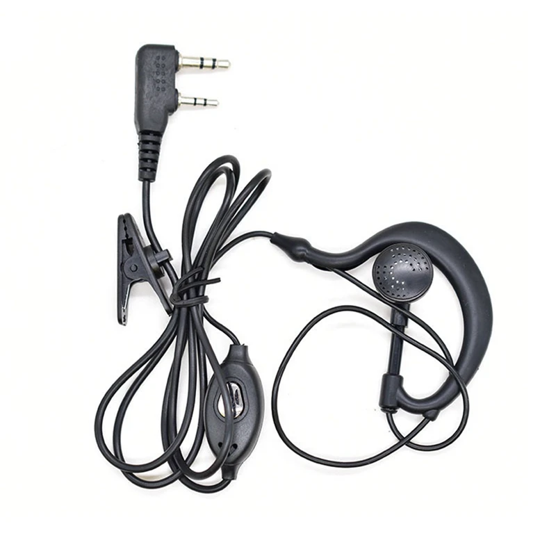 Walkie Talkie Headset 2 Pin K-Plug Wired Two Way Ham Radio Earpiece For Baofeng BF-888S UV5R Walkie Talkie 992 Earwear