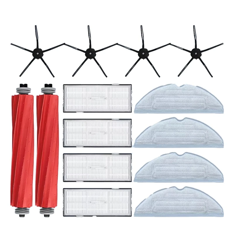 ABUD-สําหรับ Roborock S7 S70 S7max T7S Plus หุ่นยนต์สูญญากาศอุปกรณ์เสริมหลักแปรงด้านข้าง HEPA FILTER Mop Pad อะไหล่
