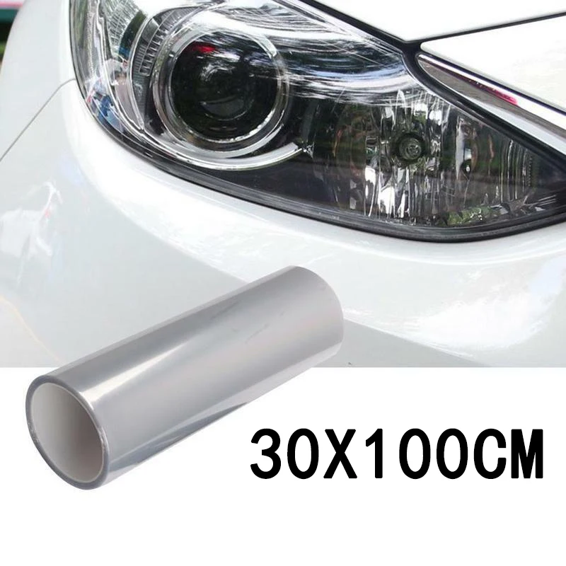 Practical Useful Accessories Car Protector Film Vinyl 100x30cm Decoration Film Headlight Replacement Transparent