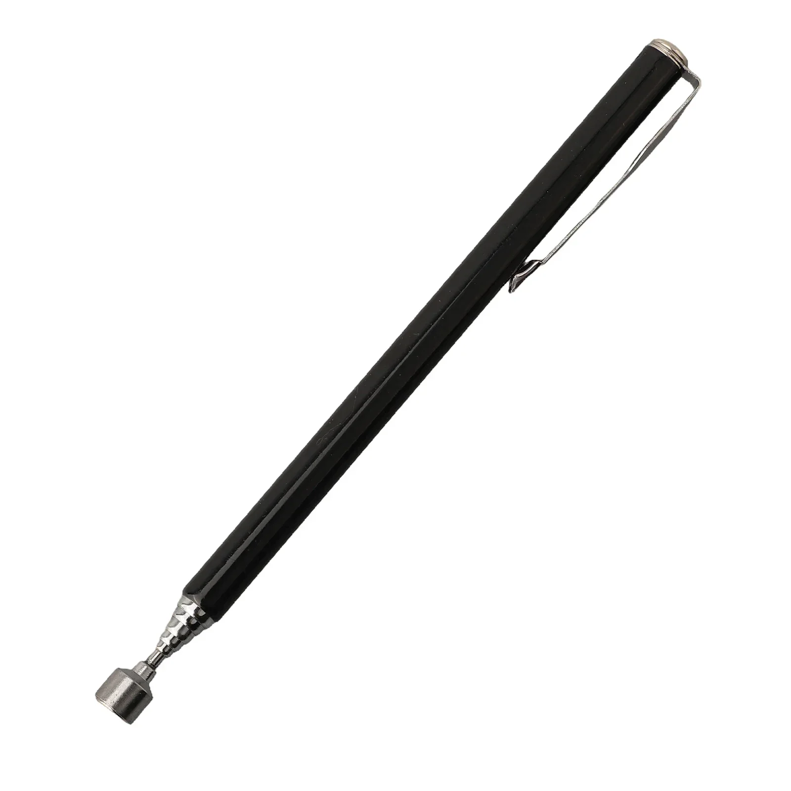 Portable Rotatable Silver Magnetic Pickup With Retractable Pen Clip Magnet Suction Rod Hand Tool 1.5LB