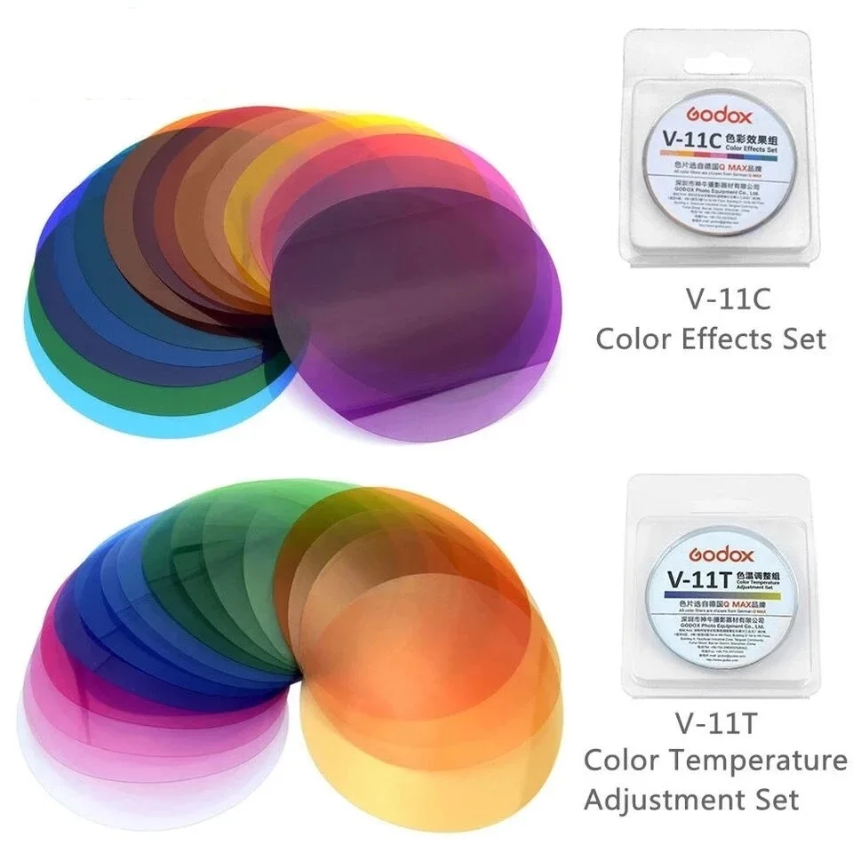 Godox S R1 Or V11T Or V11C Color Filters for AK-R1 Compatible For Godox V1,Nikon, Canon, and Sony V860ii V860iii V850 Speedlite