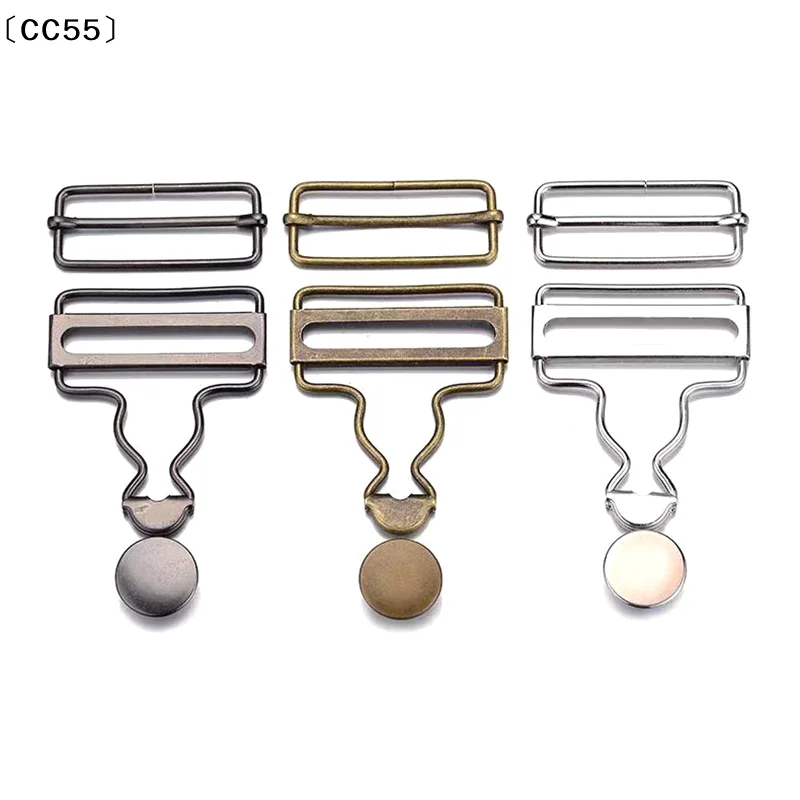 Dungaree Fasteners Clip Brace Buckles With Jeans Buttons Set For Denims Jackets Home DIY Apparel Sewing Supplies〔CC55〕