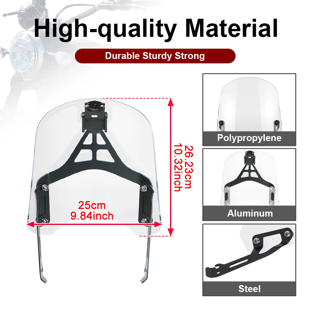 For Ducati Scrambler 400 Scrambler 800 2015-2019 2020 Motorcycle Windshield Protector Windscreen GPS Mount Navigation Bracket