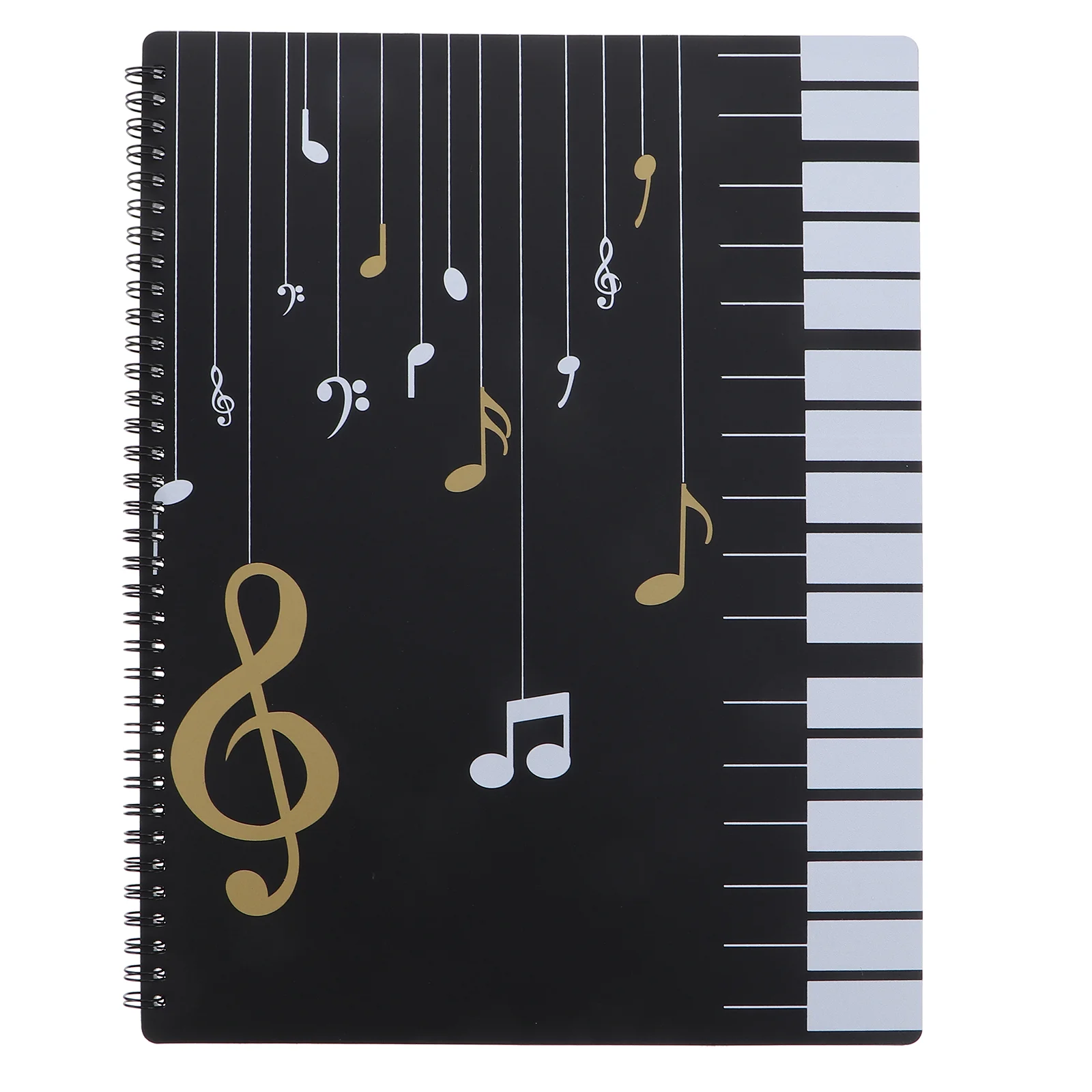 Music Department Folder Waterproof Document Storage Clear Pencil Case over Door Song File Clef Paper Piano Score Student