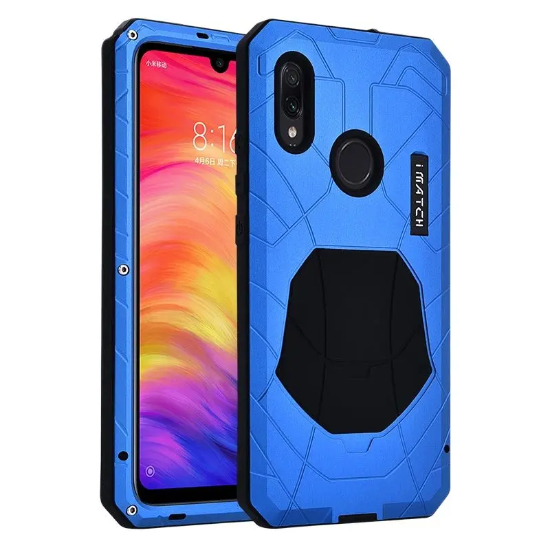 Daily Waterproof Phone Cases For Xiaomi Redmi K30 Pro K40 Shockproof Heavy Duty Tank Silicone Aluminum Metal Cover Case