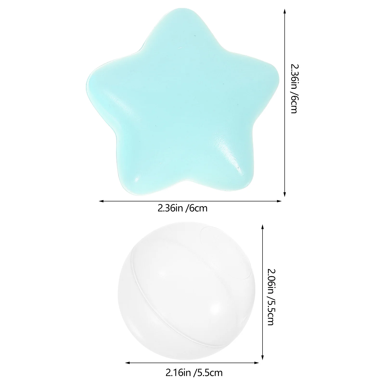 100 pezzi di palline oceaniche in plastica rotonda morbida, palline educative per piscine, tende da gioco, piscine, decorazioni per feste, giocattoli da nuoto
