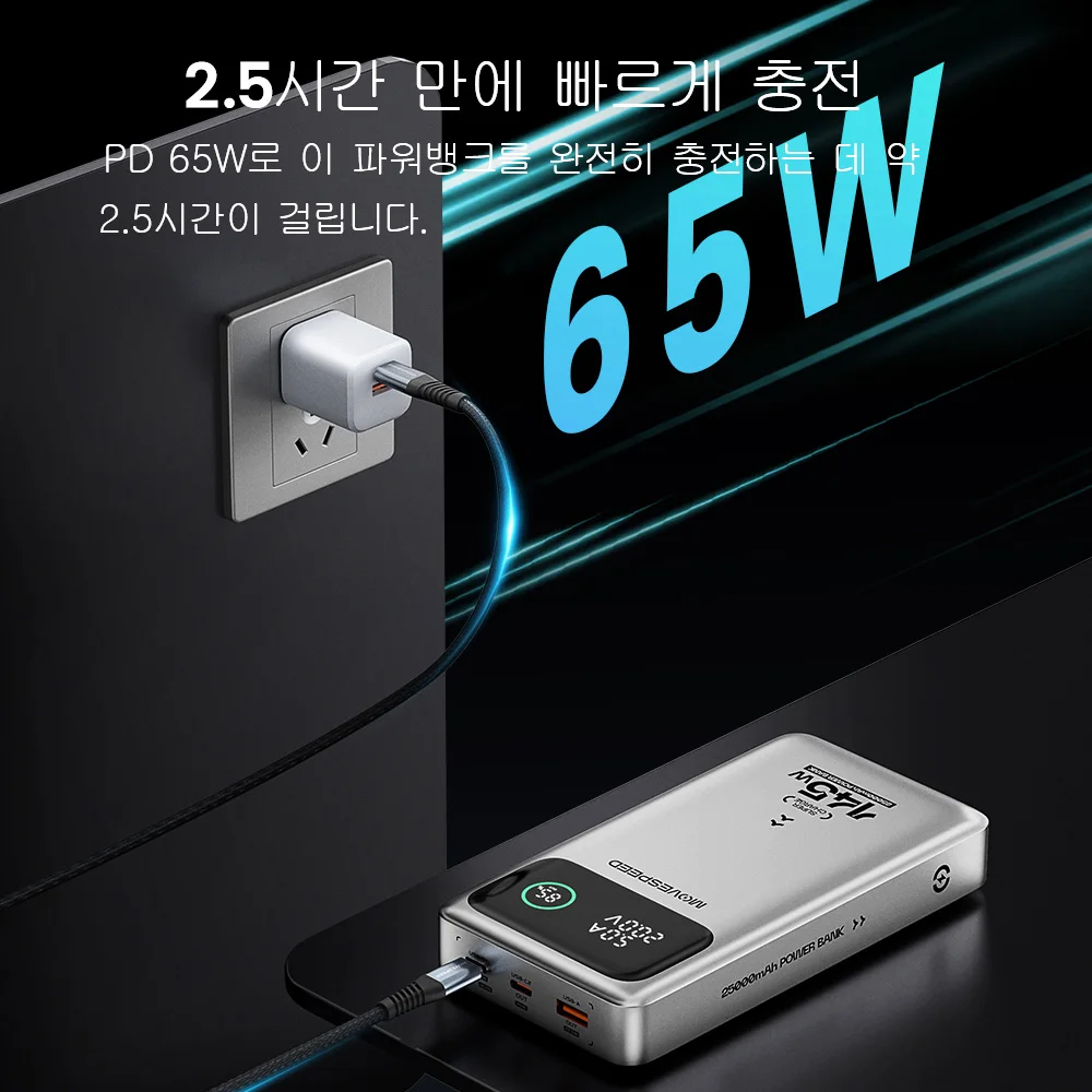MOVESPEED M25Pro 140W 파워 뱅크 25000mAh PD3.1 고속 충전 휴... - 4