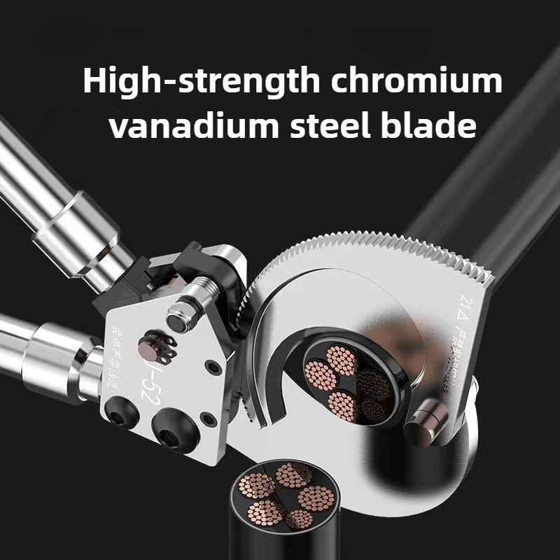 Cisailles à câble à cliquet, pince à câble professionnelle extensible, coupe-fil multifonction robuste, coupe-boulons en cuivre et aluminium