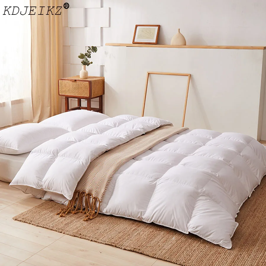 KDJEIKZ Bread Goose Down Quilt Luxury Duvet Soft Goose Down Duvet Quilt Comforter Duvet Spring 、 Autumn Quilts，100% Cotton Shell