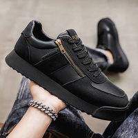 Designer Men's Shoes Slip On Loafers Side Zipper Breathable Fashion Non Slip Outdoor Preppy Casual Graduation Ceremony Sneakers