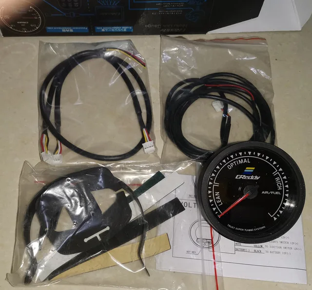 GReddi 7-Farben Turbo-Boost-Anzeige Auto Multi-LCD-Digitalanzeige Rennsport-Messgerät Wassertemperatur Öltemperatur-Anzeige 62mm 2,5 Zoll mit Sensor – Detail 14