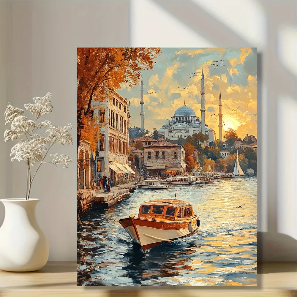 500/1000/1200/2000PCS Puzzle Retro Istanbul City Jigsaw DIY Modern Home Wall Decor Holiday Gift Family Fun Puzzles