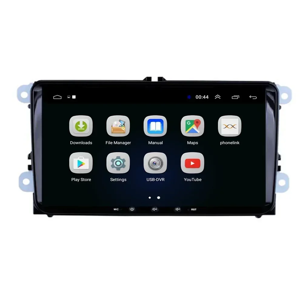 راديو السيارة أندرويد 13 لشركة فولكس فاجن فولكس فاجن بولو/تيجوان/جولف 6/باسات b7/b6/جيتا/سكودا/أوكتافيا 2 مقعد CarPlay مشغل وسائط متعددة 48EQ