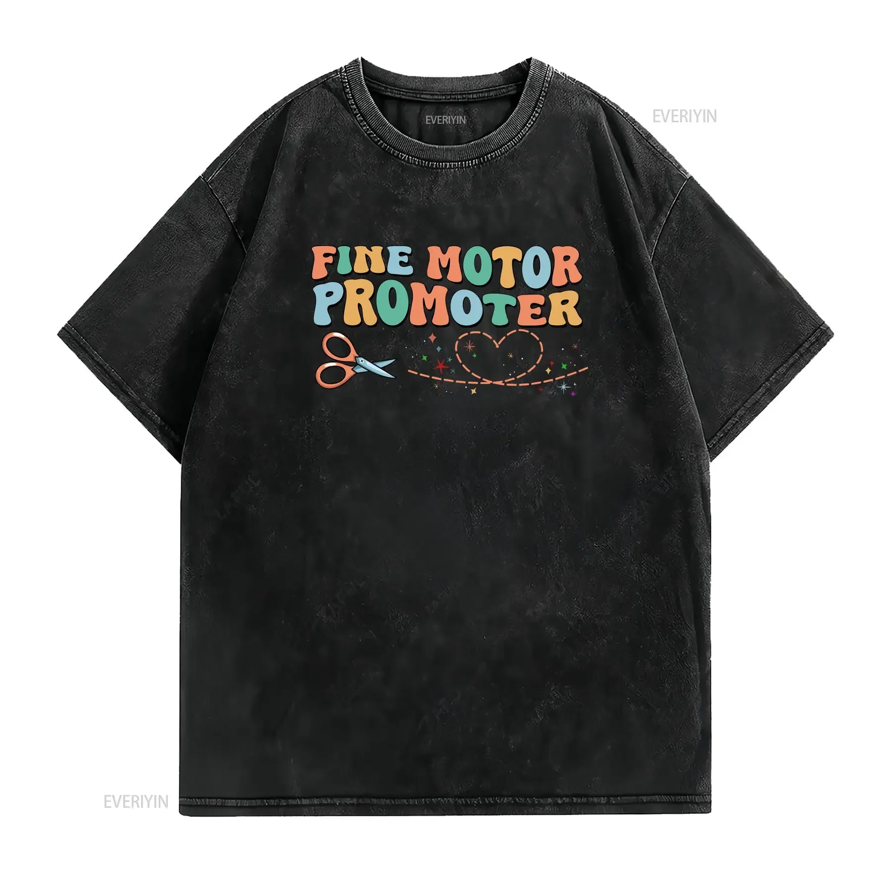 Fine Motor Promoter T Shirt Pediatric OT Occupational Therapist Therapy AssistanT Skills Autism vintage Washed Comfortable