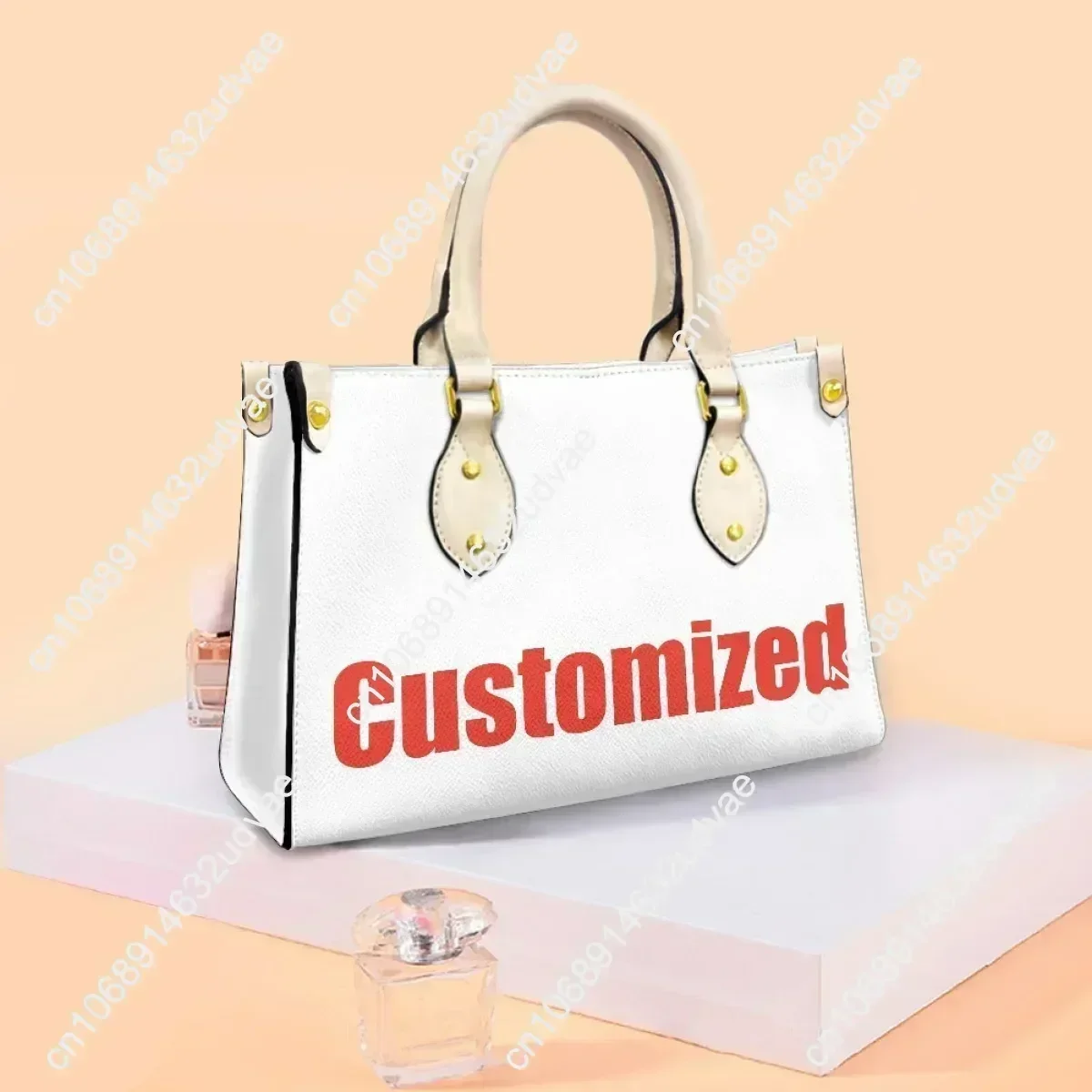 Torba typu tote Katy Perry, torebka damska męska wysokiej jakości z personalizowanym tekstem i obrazkiem, torebka ze skóry PU, torba na zakupy do pracy, torba na prezenty.