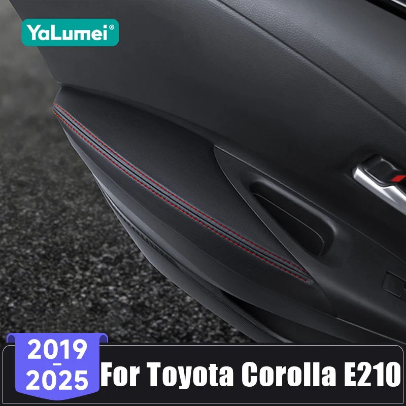 Für Toyota Corolla E210 Hybrid 2019 2020 2021 2022 2023 2024 2025 Leder-Autotür-Armlehnenverkleidung Abdeckung Anti-Schmutz-Aufkleber