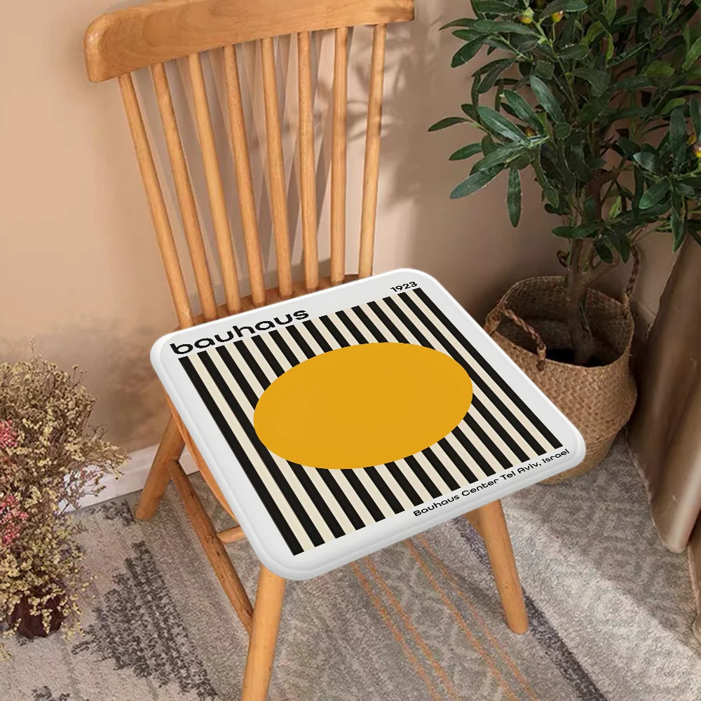 Black And White Minimalist Bauhaus Cushion Mat European Chair Mat Soft Pad Seat Cushion Indoor Outdoor Garden Sofa Decor Tatami