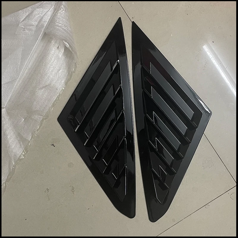 For Ford Focus Sedan 2011-2017 Rear Triangular Window Blind Shades Louvers Shutter Cover Trim Frame Car Styling Accessories