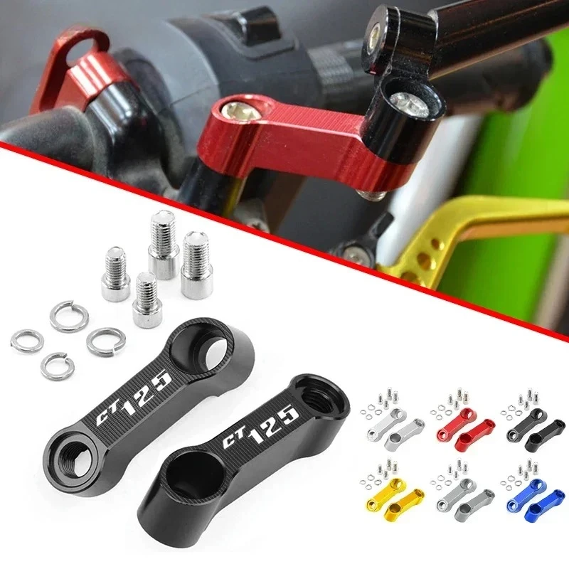 

New Motorcycle Accessories CNC Aluminum Rearview Mirror Adapter Extender Riser For HONDA CT125 CT 125 Hunter Cub 2023 2024 2025