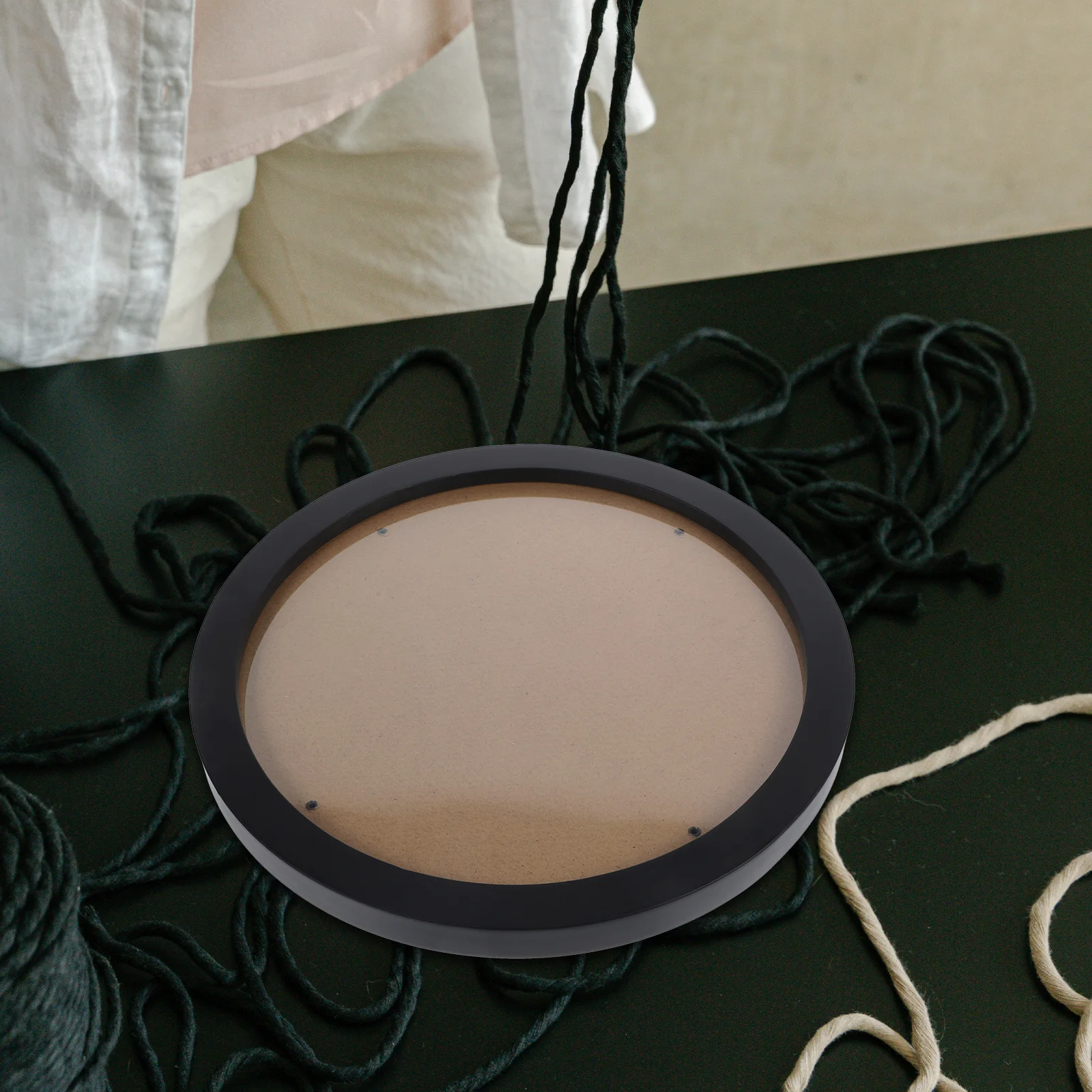 

Round Embroidery Frame for Cross Stitch Display Craft Photo Holder Decorative Frame Home Office Wall Art Decor