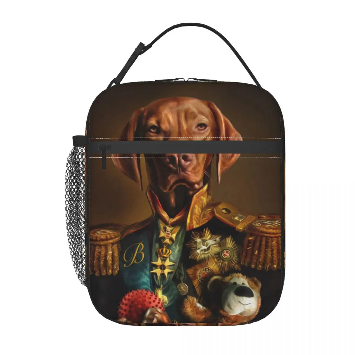 

Bertie The Hungarian Vizsla-изолированная сумка для обеда с портретом собаки для женщин и детей, портативные коробки для еды, термосумка для обеда