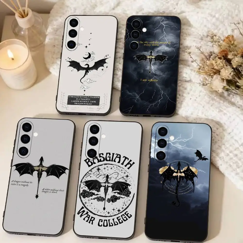 D-Dragon F-Fourth Wing   Phone Case Black Silicone Soft For Samsung Galaxy A73,A72,A71,A70,A53,A52,A51
