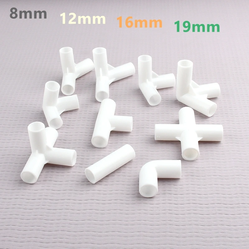 10-50 PCS ID 8mm 12mm 16mm 19mm Pipes Fittings Interface Accessories DIY Tube Connectors Fish Tank Accessories Garden Bracket