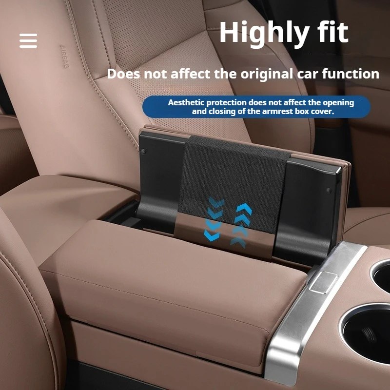NEW1 For Li xiang L6 L7 L8 L9 Car Armrest Box Protective Cover Ideal Armrest Box Height Increase Leather Scratch-Resistan Pad