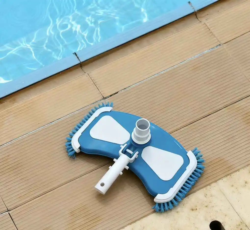 

Swimming Pool Curved Vacuum Cleaner Suction Head Cleaning Brush Swimming Pool Cleaning Tools