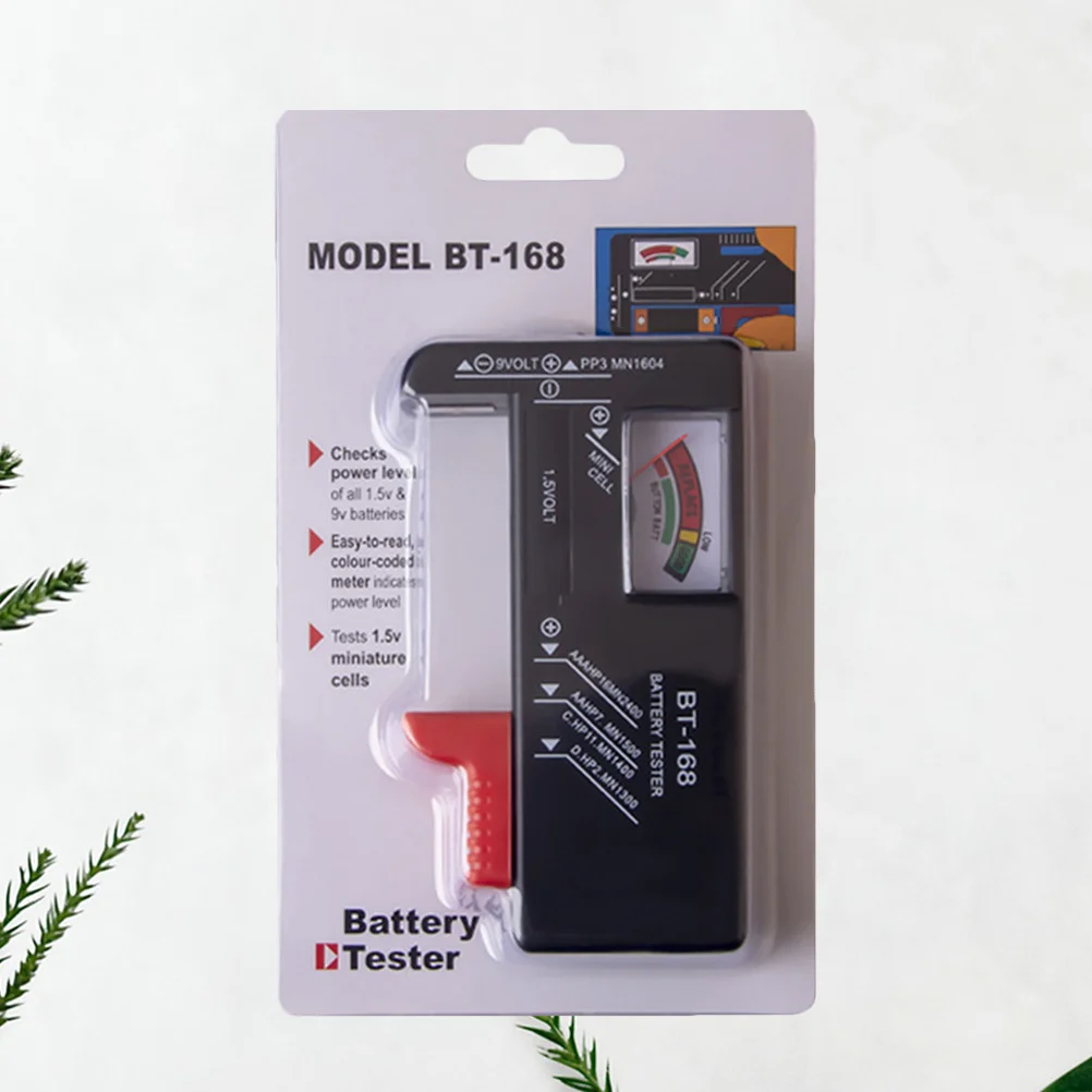 

Universal Capacity Tester Durable Button Checker Voltage Tester for Aa Aaa 9V Power Meter Voltage Gauge Tool