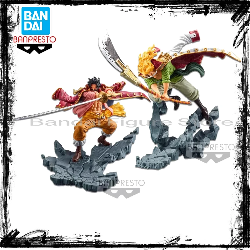 

In Stock Bandai Banpresto One Piece MANHOOD Series Gol D Roger VS Edward Newgate Anime Action Figure Models Collection Toys