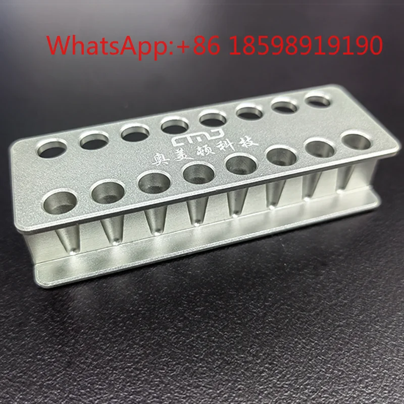 Bio-laboratory Magnetic Bead Separation Rack 0.1/0.2ml PCR Tube 8-Row Strong Adsorption 16 Holes