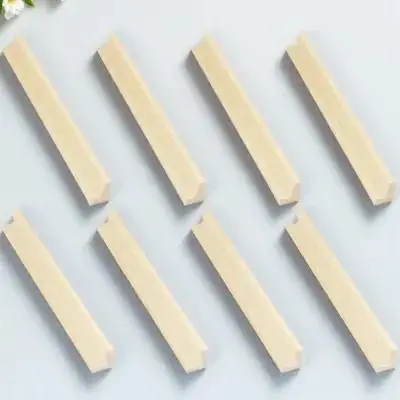 8 pçs enfeites de letras de madeira diy fornecimento bases dominó acessório titular bandeja suporte bege