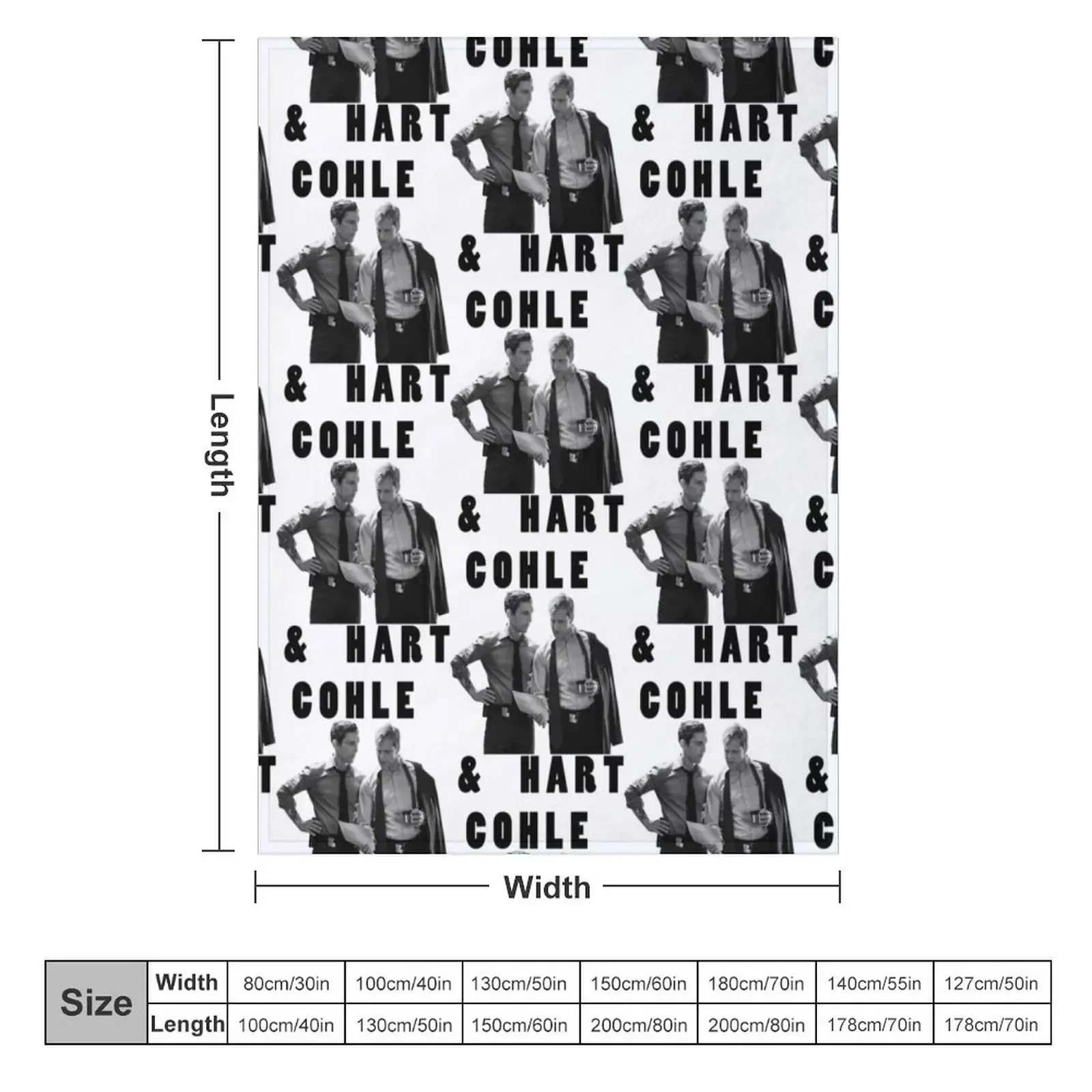True Detective Cohle _amp_ Hart Throw Blanket couch cozy soft plush fuzzy picnic outdoor blanket