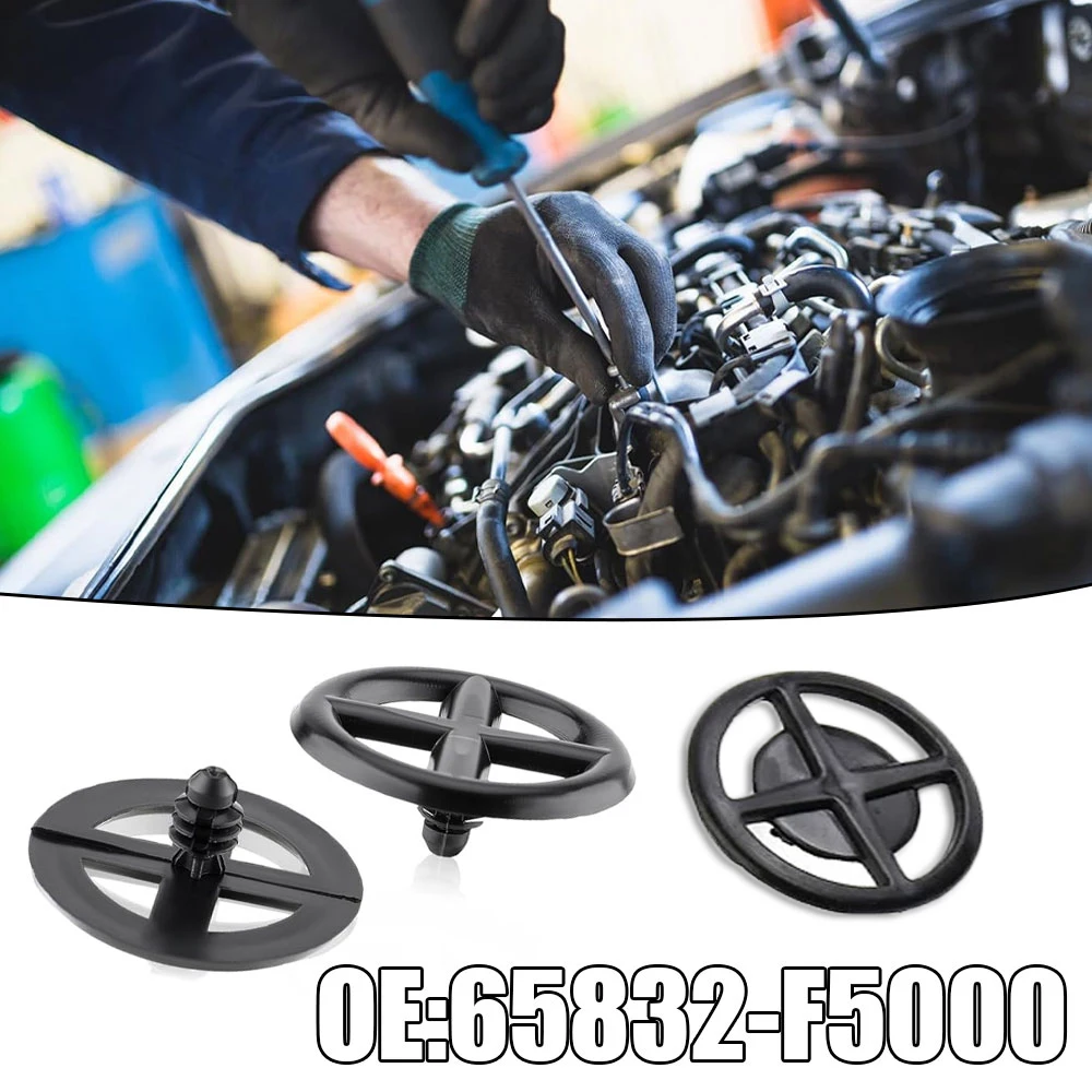 10x Clips de retención de aislamiento para capó de coche, hebilla fija para Nissan 65832-F5000 65846-30F00 Auveco A17237 V13 Mercury Villager
