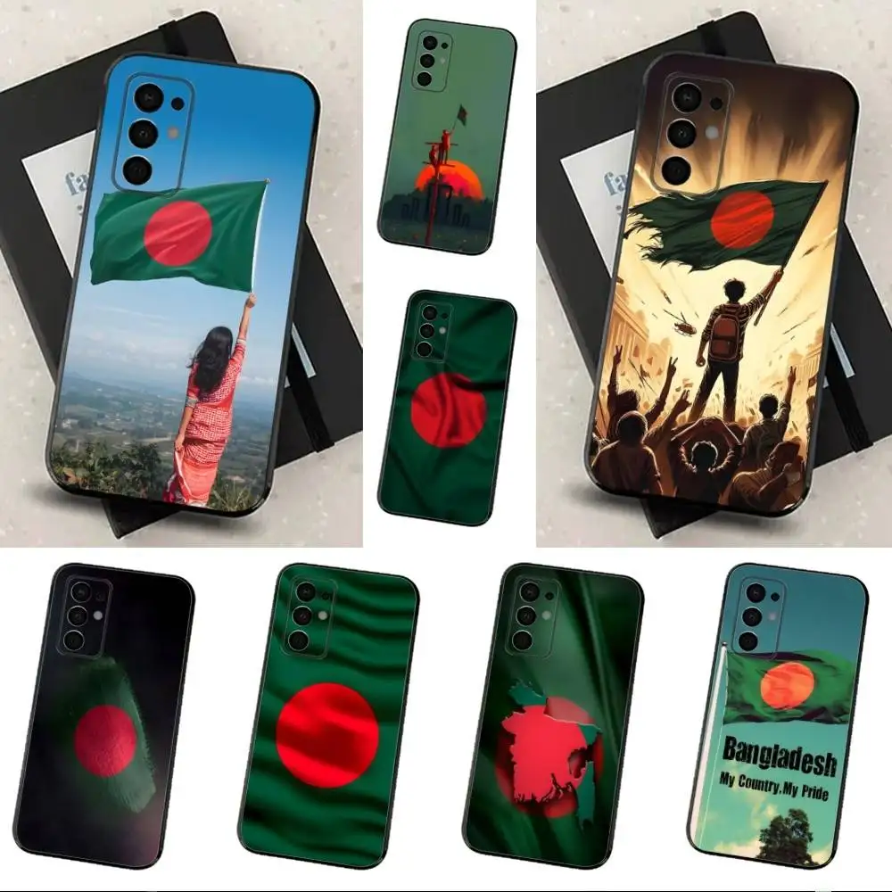 

Bangladesh Flag Phone Case For Samsung Galaxy A91,A80,A73,A72 ,A71,A53A52,A32 ,A31A22,A21s,A20,Black Cover