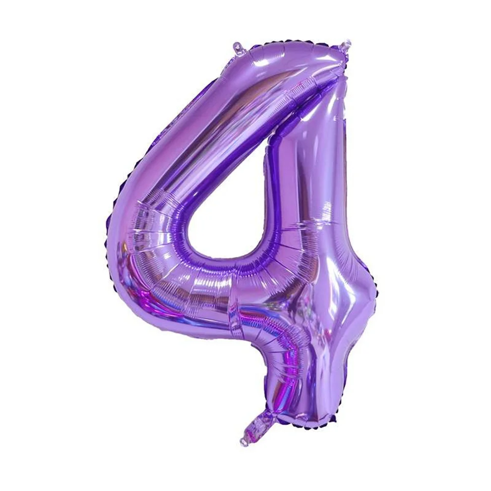 32inch Purple Number Balloon 0 1 2 3 4 5 6 7 8 9 Number Ballons Baby Shower Birthday Party Wedding anniversary Crown Decorations